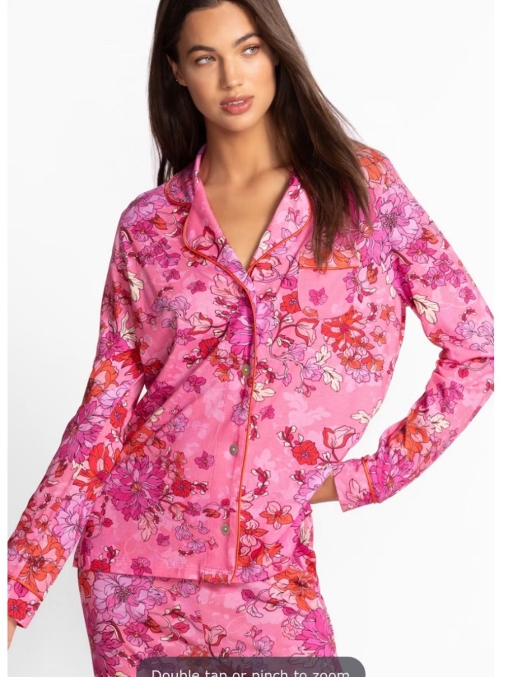 NWT NIP Johnny Was Pink Lobelia Carly PJ Set XS